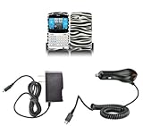 HTC Status (AT&T) Premium Combo Pack - Black and White Zebra Stripes Design ....