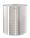 Brabantia Waste Paper Bin, 7litre, Classic with holes Matt Steel