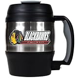 NHL Chicago Blackhawks 52-Ounce Stainless Steel Macho Travel Mug with Bottle Opener