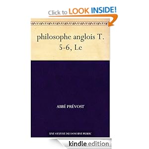 philosophe anglois T. 5-6, Le (French Edition) abbe Prevost