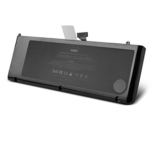Anker Laptop Replacement Battery Pack [Li-Polymer 7200mAh/80Wh] for Apple A1321 A1286 (Mid 2009, Early / Late 2010) Unibody MacBook Pro 15  , fits MB985 MB986J/A MC118