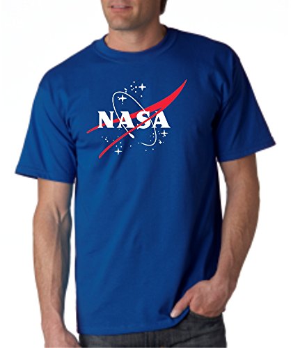 NASA Logo T-shirts Royal Blue Large