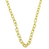 Solid 14 Karat Yellow Gold Braided Fancy Rolo Chain 3mm - 17 Inch