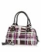 Plaid Print Satchel main image