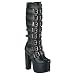 TORMENT-804, Color: Black PU, Women's Size (US): 6