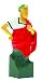 Attakus Asterix: Julius Caesar (Red Toga Version) Mini-Bust