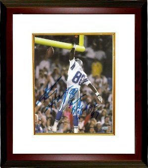Alvin Harper Autographed/Hand Signed Dallas Cowboys 8x10 Photo Custom Framed Super Bowl Champs 92 93
