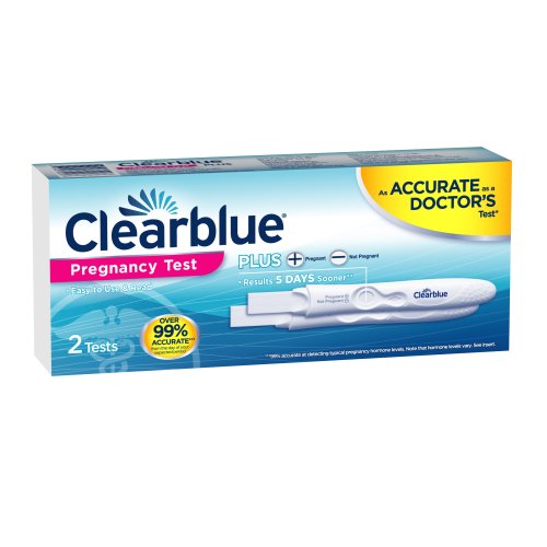 Clearblue Easy +/- Results Pregnancy Test, 2 Count (Packaging May Vary)
