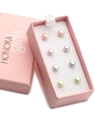 Honora Box Set of 4 Freshwater Cultured Pearl Stud Earrings