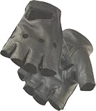 Fingerless Deerskin Leather Motorcycle Glove - LeatherBull(Free U.S. Shipping)
