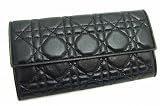 Christian Dior（クリスチャンディオール） Christian Dior クリスチャンディオールCAL43016 AGN NO BLACK新作 カーフレザー長財布 長財布（小銭入れ付） Christian Dior 新作