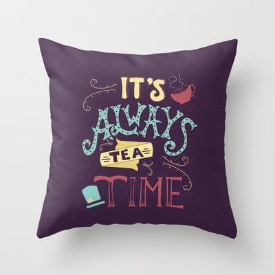 UniChoice New Alice In Wonderland - It's Always Tea Time Pillowcase Home Decoration pillowcase covers