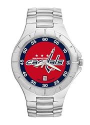 Washington Capitals Mens Pro Ii Sterling Silver Bracelet Watch