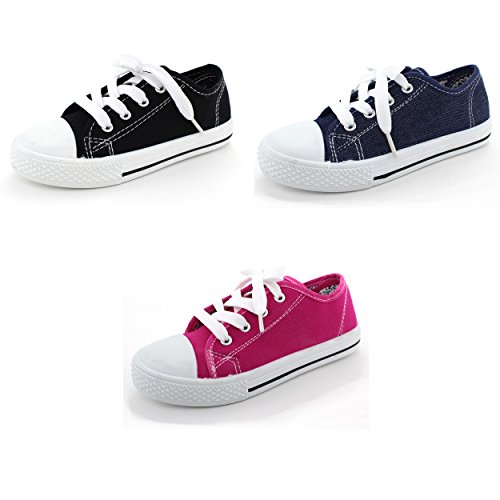 K.I.C.S. Girls Canvas Sneakers
