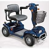Odyssey Full Size 4 Wheel Scooter with Batteries and Charger Color: Red