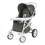 Peg Perego Uno Convertible Carriage to Stroller System in Pure Vapor