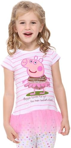 Lace Ballet Tutu Peppa Pig Dress Plush Top Shirt Baby Gauze Dress