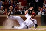 Detroit Tigers v Texas Rangers - Playoffs Game Six, Arlington, TX - October 15: Mike Napoli Photographic Poster Print by Kevork Djansezian, 12x18