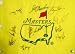 Masters Multi-Signed Flag with 11 Signatures Of PGA Golfers