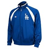 MLB Men's Los Angeles Dodgers Thermabase Long Sleeve Full Zip Fleece Track Jacket, Pro Royal/Pro Royal/Pro White, X-Large