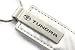 Toyota Tundra White Carbon Fiber Leather Key Chain Metal