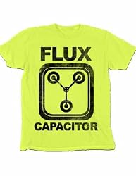 Back to the Future Flux Capacitor Neon Yellow T-Shirt Tee