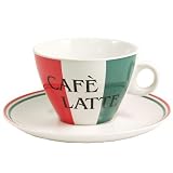 Colors of Italy Cafe Latte Jumbo Coffee Cup Set 8 Pieces