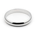 Platinum Men's & Women's Wedding Bands 3mm halfround light