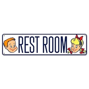 Restroom Miscellaneous Metal Sign - Victory Vintage Signs