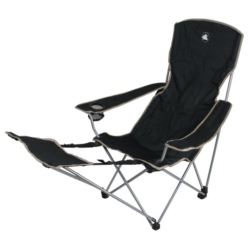 10T Outdoor Equipment 1032763675 Camping Chair with Quickfold Plus Black / Silver / Beige