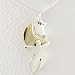 Star and Moon Dancer Pendant in Sterling Silver and Brass on 16" Box Chain, #8762