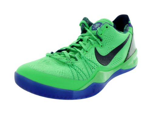 Nike Men's Kobe 8 System Elite Poison Green/Blcknd Bl/Hypr Bl Basketball Shoes 13 Men US On Sale