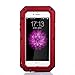 iPhone 6S Case, iPhone 6 Case, Joopapa Shockproof Dustproof Waterproof Aluminum Alloy Metal Gorilla Glass Cover Case For Apple iPhone 6S/6 4.7 inch (Red)