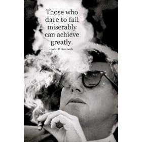 John F Kennedy Achieve Motivational Quote Archival Photo Poster - 24x36