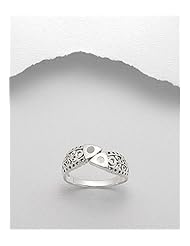 Fish Shell Ring In 92.5 Sterling Silver