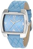 Croton Women`s CN207168BUMP Blue Quilted Blue Mother Of Pearl Dial Watch