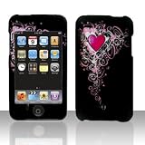 New Pink Vine Heart Gothic Apple Ipod Touch 2 2nd 3rd Gen Generation Itouch Snap on Mp3 Case