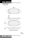Centric Parts, 102.09050, CTek Brake Pads