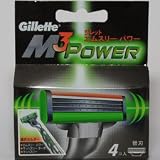 ジレットエムスリーパワー替刃 4個入りの画像