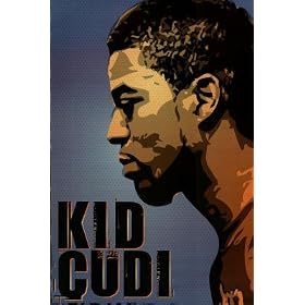 Kid Cudi Artistic Potrait in Blue Music Poster Print - 24x36