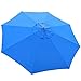13ft XL Outdoor Patio Umbrella w/ German Beech Wood Pole Beach Yard Garden Wedding Caf?Garden (Blue)