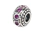 Zable(tm) Sterling Silver Crystal Birthstone February Bead / Charm