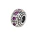 Zable(tm) Sterling Silver Crystal Birthstone February Bead / Charm