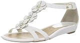 AK Anne Klein Women's Arianna T-Strap Sandal,White,9.5 M US