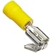 Morris Products 12016 Piggy Back Disconnect, Vinyl Insulated, Yellow, 12-10 Wire Size, 0.032"X0.250" NEMA Tab  (Pack of 100)