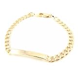 Identity bracelet plated gold 