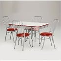 Home Styles 5994-80 / 5997-31 Soda Shoppe Dinette Set in Red