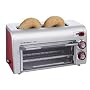 Hamilton Beach 2 in 1 Toastation Toaster and Oven - Red