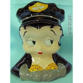 Betty Boop Biker Cookie Jar by 