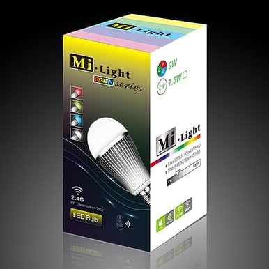 Milight 9W iPhone and Android Controlled LED Light Bulb Cool White Plus Multi Colors Options